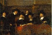 REMBRANDT Harmenszoon van Rijn The Syndics of the Clothmakers Guild, oil painting on canvas